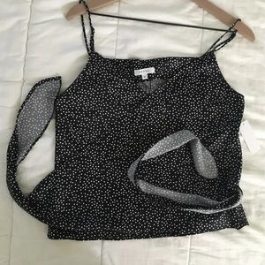 Vetta Satin Wrap Tank size M